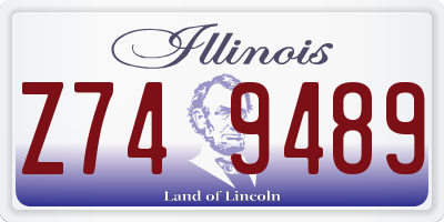 IL license plate Z749489