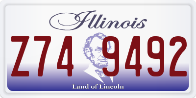 IL license plate Z749492
