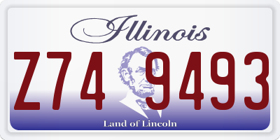 IL license plate Z749493