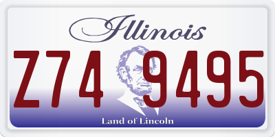 IL license plate Z749495