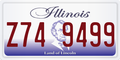 IL license plate Z749499