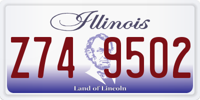 IL license plate Z749502