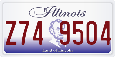 IL license plate Z749504