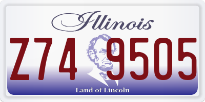 IL license plate Z749505
