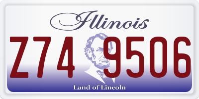 IL license plate Z749506