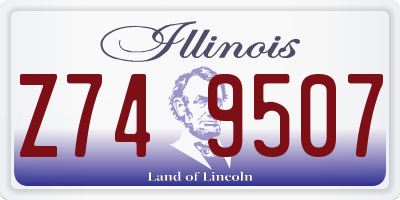IL license plate Z749507