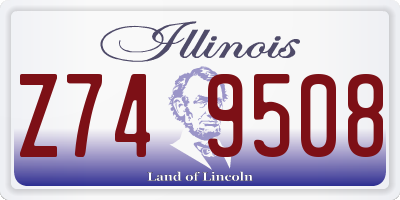 IL license plate Z749508