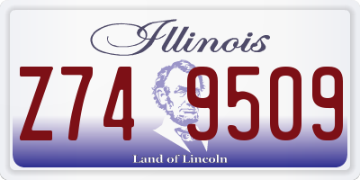 IL license plate Z749509