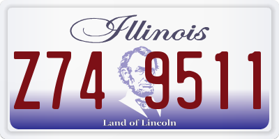 IL license plate Z749511