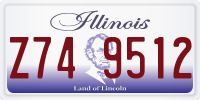 IL license plate Z749512