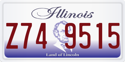 IL license plate Z749515