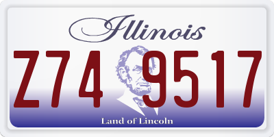 IL license plate Z749517