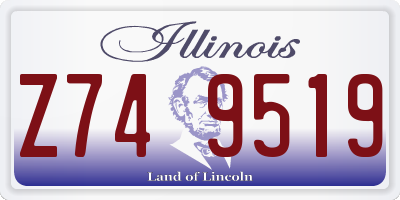 IL license plate Z749519