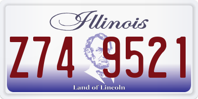 IL license plate Z749521