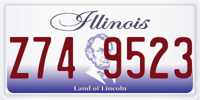 IL license plate Z749523