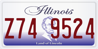 IL license plate Z749524