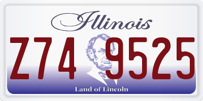 IL license plate Z749525
