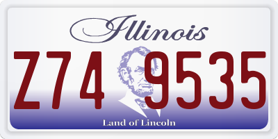 IL license plate Z749535