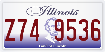 IL license plate Z749536