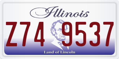 IL license plate Z749537