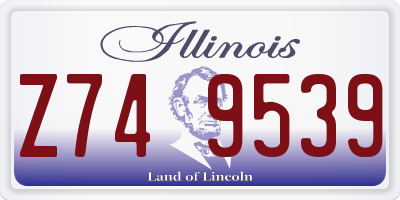 IL license plate Z749539