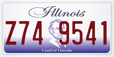 IL license plate Z749541