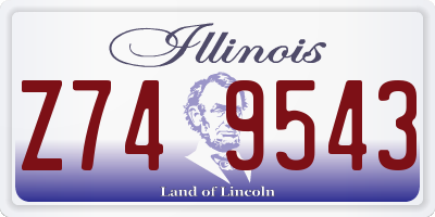 IL license plate Z749543