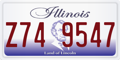 IL license plate Z749547