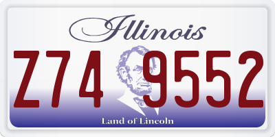 IL license plate Z749552