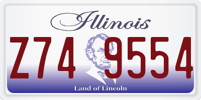 IL license plate Z749554