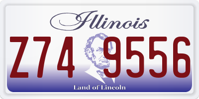 IL license plate Z749556