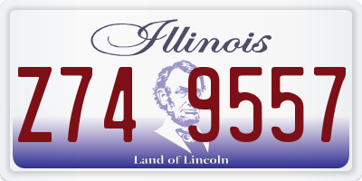 IL license plate Z749557
