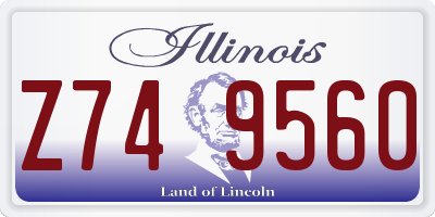 IL license plate Z749560
