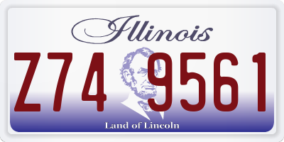 IL license plate Z749561