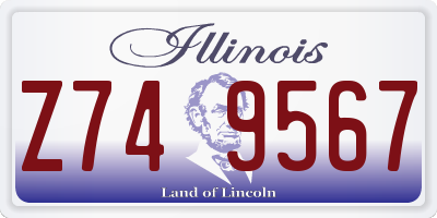 IL license plate Z749567