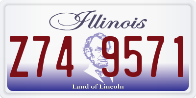 IL license plate Z749571