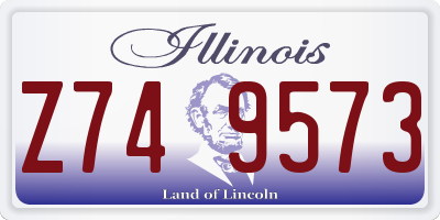 IL license plate Z749573