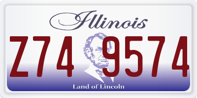 IL license plate Z749574