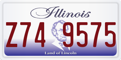 IL license plate Z749575