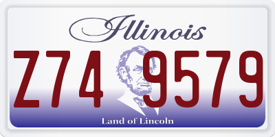 IL license plate Z749579