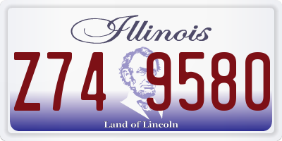 IL license plate Z749580