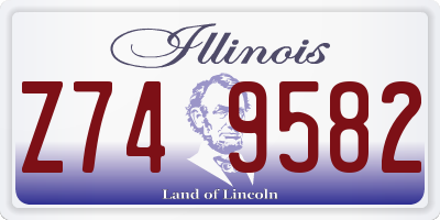 IL license plate Z749582