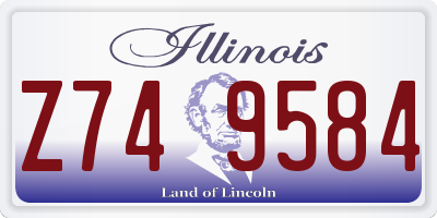 IL license plate Z749584