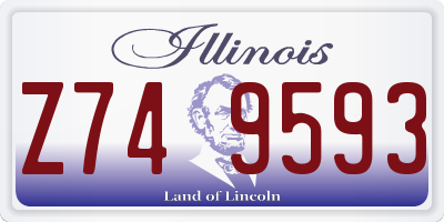 IL license plate Z749593