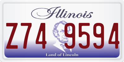 IL license plate Z749594