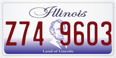 IL license plate Z749603
