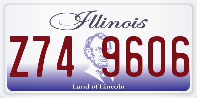 IL license plate Z749606