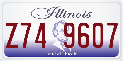 IL license plate Z749607