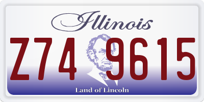 IL license plate Z749615