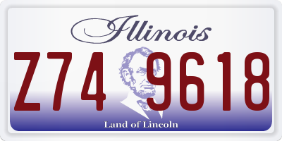 IL license plate Z749618